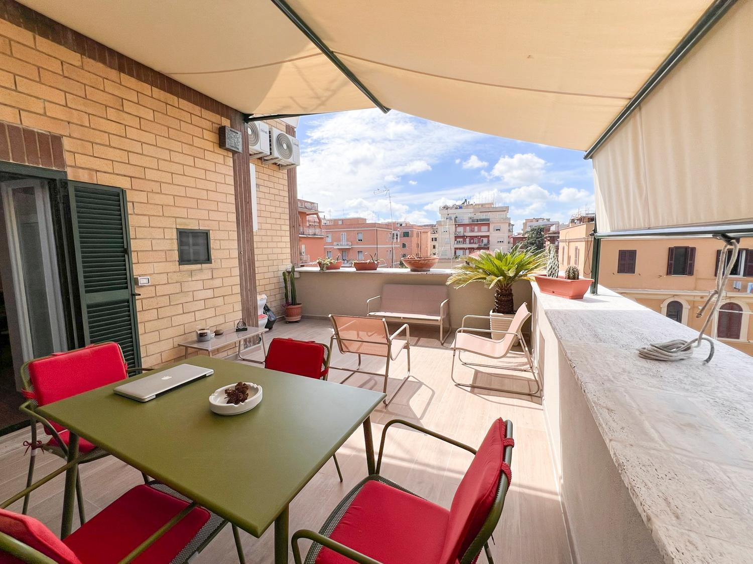 Attico Urbano Terrazza Su Roma Metro A Cornelia Apartment Bagian luar foto